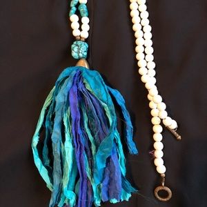 Turquoise Tassel Necklace